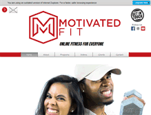 Tablet Screenshot of motivatedfit.com
